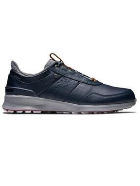 Foot Joy Stratos Mens Size 10 Navy Blue Leather Golf Shoes 50043
